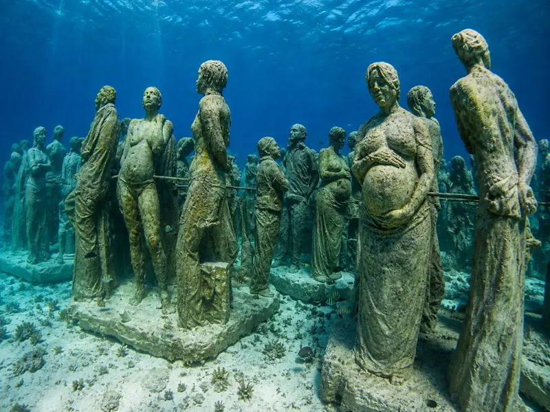 Cancun Underwater Statue Museum Diving